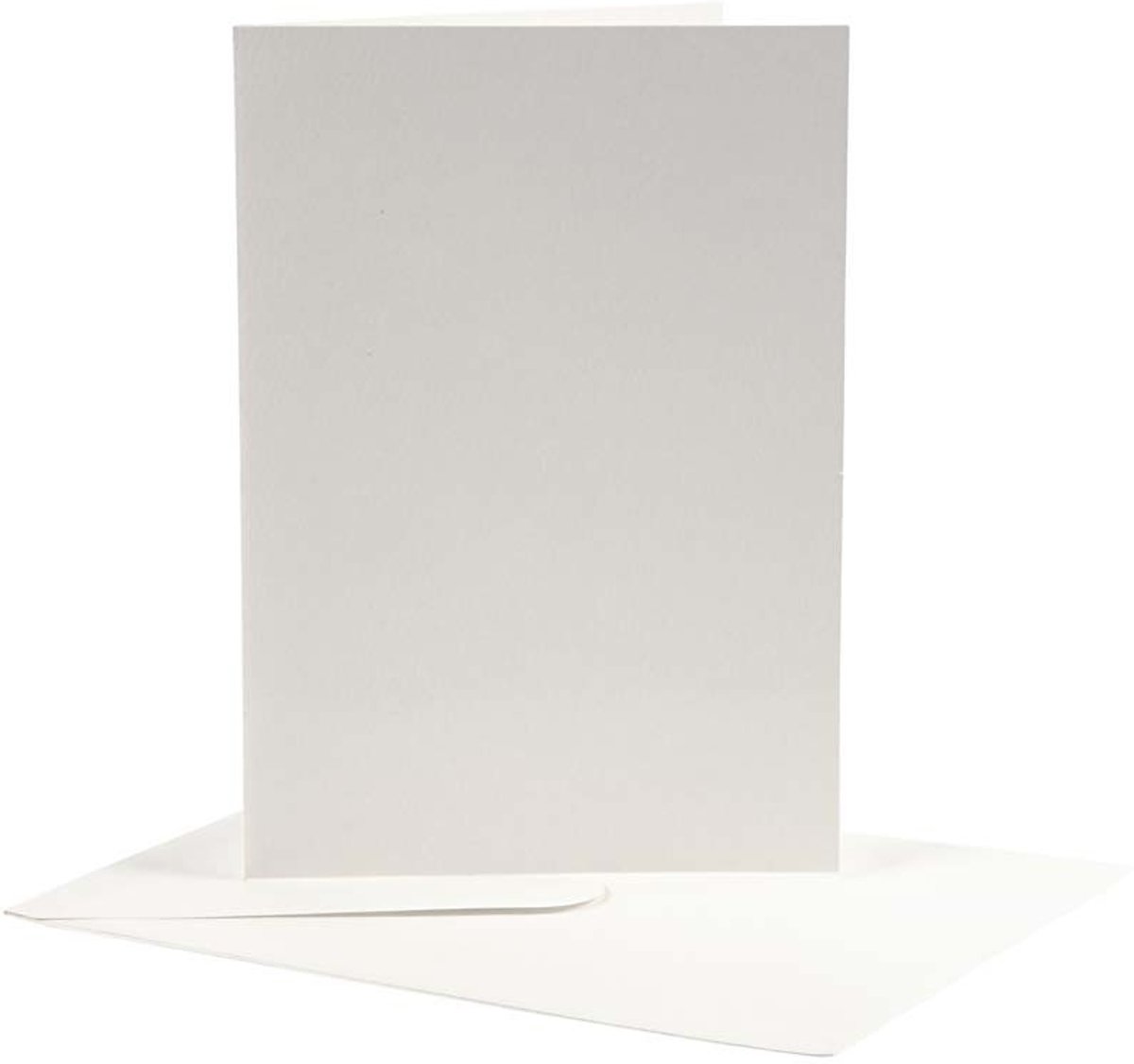 Kaarten & Enveloppen, afmeting kaart 12,5x17,5 cm, afmeting envelop 14x19 cm, off-white, 10sets [HOB-23706]